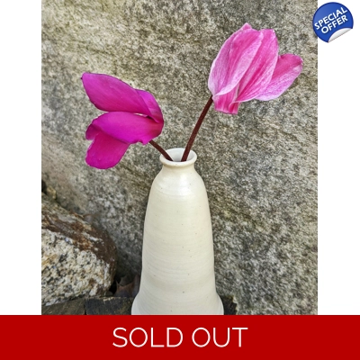 Phil Lyddon Pottery| White Celadon Vase - Porcelain And Ceramics UK